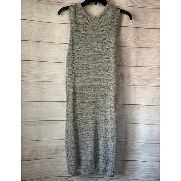 Max Studio Long Gray Knit Cardigan Sweater Vest Sleeveless Duster Open Front M - Picture 5 of 10